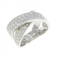 K18WG ダイヤモンド リング 1.57CT