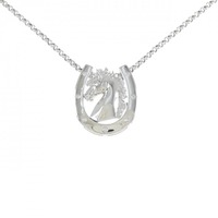 PT ホース ダイヤモンド ネックレス 0.05CT