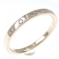 K18PG ダイヤモンド リング 0.10CT