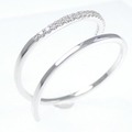 K18WG ダイヤモンド リング 0.10CT