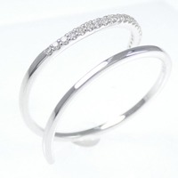 K18WG ダイヤモンド リング 0.10CT