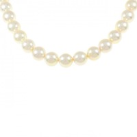 シルバークラスプ アコヤパール ネックレス 9.0-9.5mm