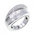 750WG パヴェ ダイヤモンド リング 0.53CT