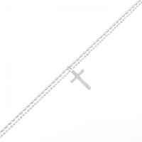 K18WG クロス ブレスレット