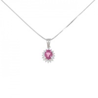 PT ルビー ネックレス 0.82CT