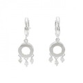 K18WG ダイヤモンド ピアス 0.20CT