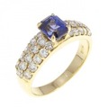 K18YG サファイヤ リング 0.86CT