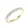 K18YG フルエタニティ ダイヤモンド ピンキー リング 0.97CT