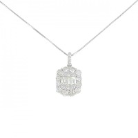【新品】PT ダイヤモンド ネックレス 1.00CT