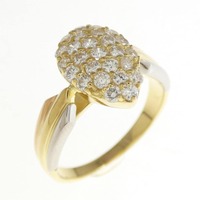 K18/K18PG/PT ダイヤモンド リング 0.53CT