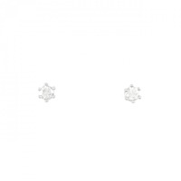 PT ソリティア ダイヤモンド ピアス 0.50CT