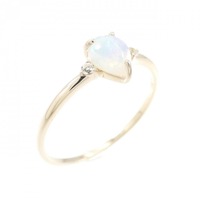 【新品】K10YG オパール リング