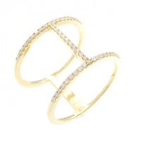 K18YG ダイヤモンド リング 0.22CT