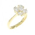 K18YG ダイヤモンド リング 0.86CT
