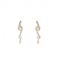 K18PG ダイヤモンド ピアス 0.30CT