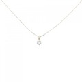 K18YG ソリティア ダイヤモンド ネックレス 0.21CT