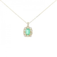 K18YG エメラルド ネックレス 0.31CT