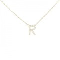 アーカー イニシャル ネックレス 0.06CT