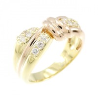 K18YG/K18PG ダイヤモンド リング 0.30CT