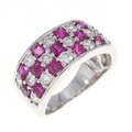 K18WG ルビー リング 1.95CT