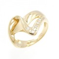 K18YG ダイヤモンド リング 0.06CT