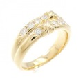 K18YG ダイヤモンド リング 0.36CT