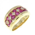 K18YG ルビー リング 2.00CT