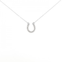 PT ホースシュー ダイヤモンド ネックレス 0.20CT