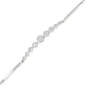 K18WG ダイヤモンド ブレスレット 0.2CT