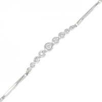 K18WG ダイヤモンド ブレスレット 0.2CT