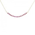 K18YG ルビー ネックレス 0.28CT