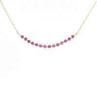K18YG ルビー ネックレス 0.28CT