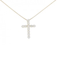 【新品】K18YG ダイヤモンド ネックレス 2.006CT E-F VS2-SI1 VG-Good