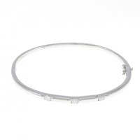 K14WG ダイヤモンド バングル 0.30CT