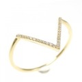 K18YG ダイヤモンド リング 0.05CT