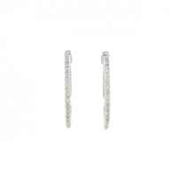 K10WG ダイヤモンド ピアス 0.20CT