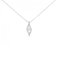 K18WG ダイヤモンド ネックレス 0.329CT