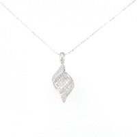 K18WG ダイヤモンド ネックレス 0.60CT