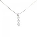 PT スリーストーン ダイヤモンド ネックレス 0.502CT