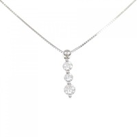 PT スリーストーン ダイヤモンド ネックレス 0.502CT