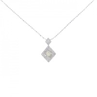 K18WG ダイヤモンド ネックレス 0.17CT