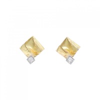 K18YG/K18WG ダイヤモンド ピアス 0.06CT