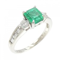 PT エメラルド リング 0.826CT