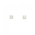 【新品】K18YG ダイヤモンド ピアス 0.209CT 0.206CT F VS2 Good