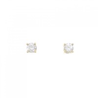【新品】K18YG ダイヤモンド ピアス 0.209CT 0.206CT F VS2 Good