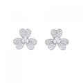 ビジュードエム フラワー ダイヤモンド ピアス 0.28CT