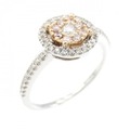 K18WG/K18PG ピンクダイヤモンド リング 0.10CT