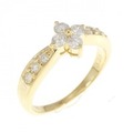 K18YG ダイヤモンド リング 0.33CT