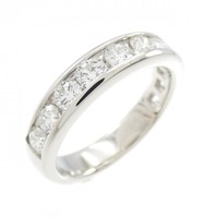 PT ハーフエタニティ ダイヤモンド リング 1.02CT
