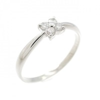PT フラワー ダイヤモンド リング 0.10CT
